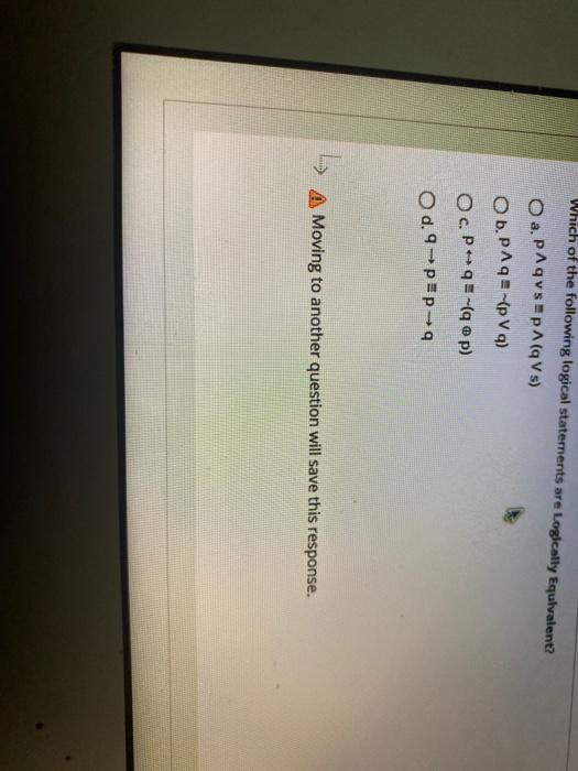 Solved Which of the following logical statements are | Chegg.com