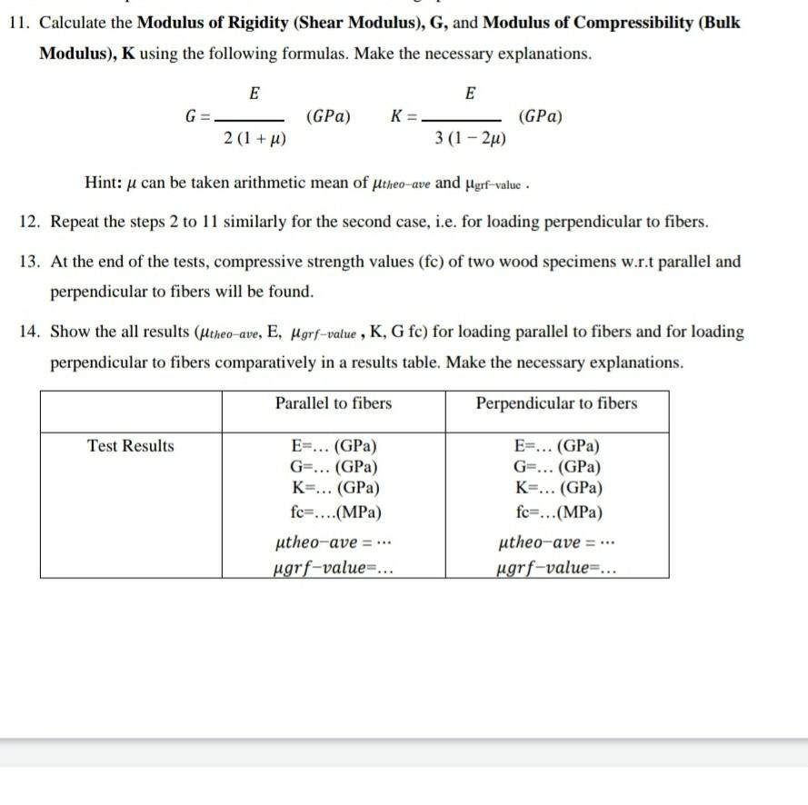 11. Calculate the Modulus of Rigidity (Shear | Chegg.com