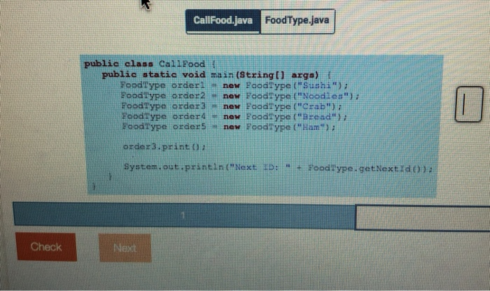 Solved CallFood.java FoodType.java — public class Call Food | Chegg.com