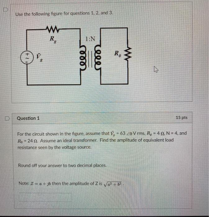 Solved Use The Following Figure For Questions 1 2 And 3 Chegg Com