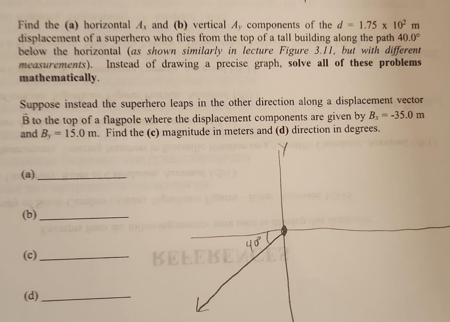 Solved 2. Find The (a) Horizontal A, And (b) Vertical A, | Chegg.com