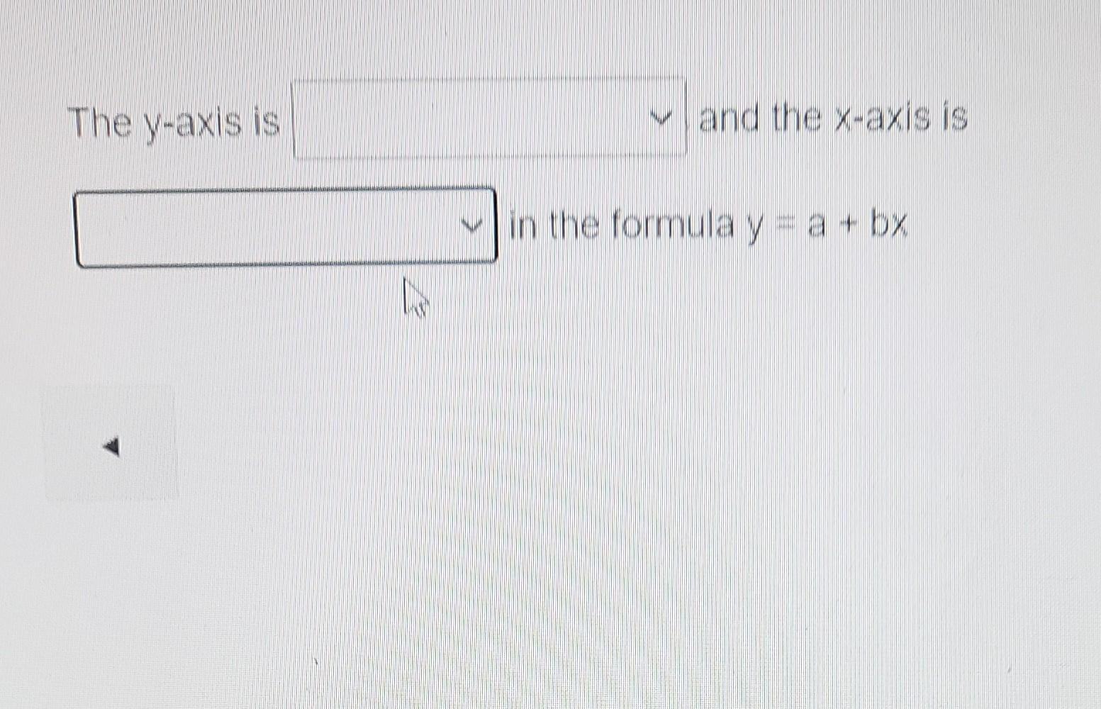 Solved The y-axis is v and the x-axis is in the formula ya + | Chegg.com