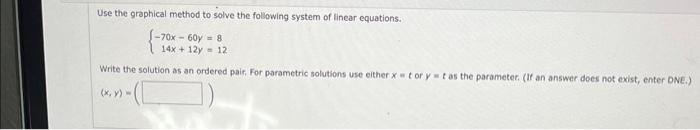 Solved Use the graphical method to solve the following | Chegg.com