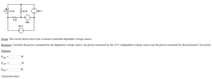 Solved 1.131 220 Given: The circuit shown above has a | Chegg.com