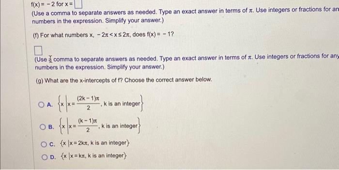 Solved Let F(x)=2sinx. Complete Parts (a) Through (g) Below. | Chegg.com