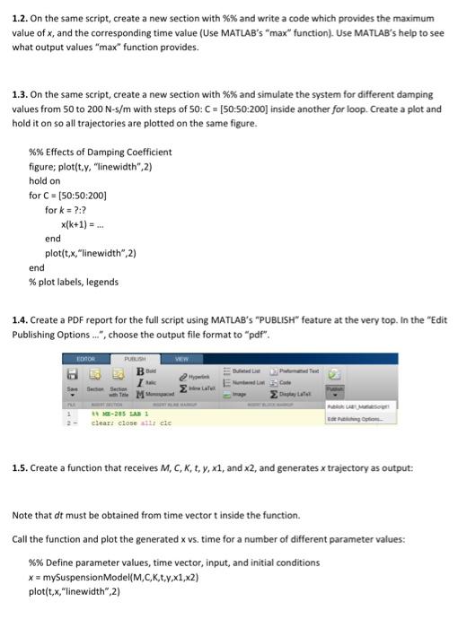 Solved 1. MATLAB 1.1. Develop a MATLAB code which computes | Chegg.com