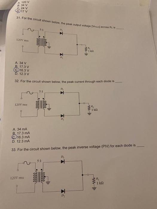 Solved Scle 29 For The Circuit Shown Below The Total Pe Chegg Com