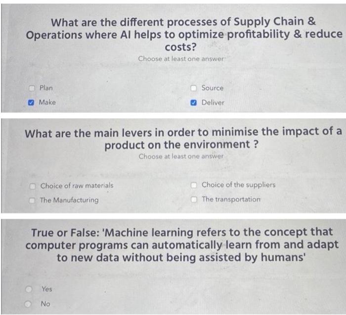Solved What are the different processes of Supply Chain \& | Chegg.com