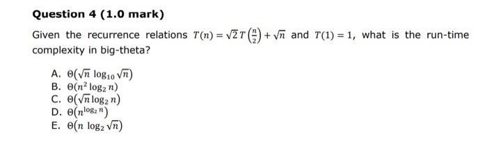 Solved Question 1 (1.0 mark) Consider the following segment | Chegg.com