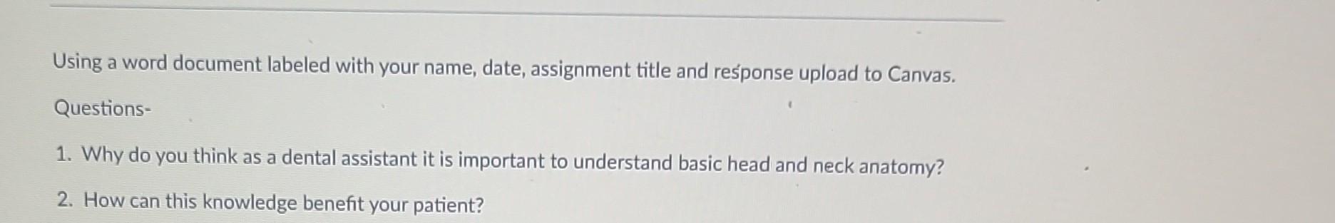 Solved Using a word document labeled with your name, date, | Chegg.com