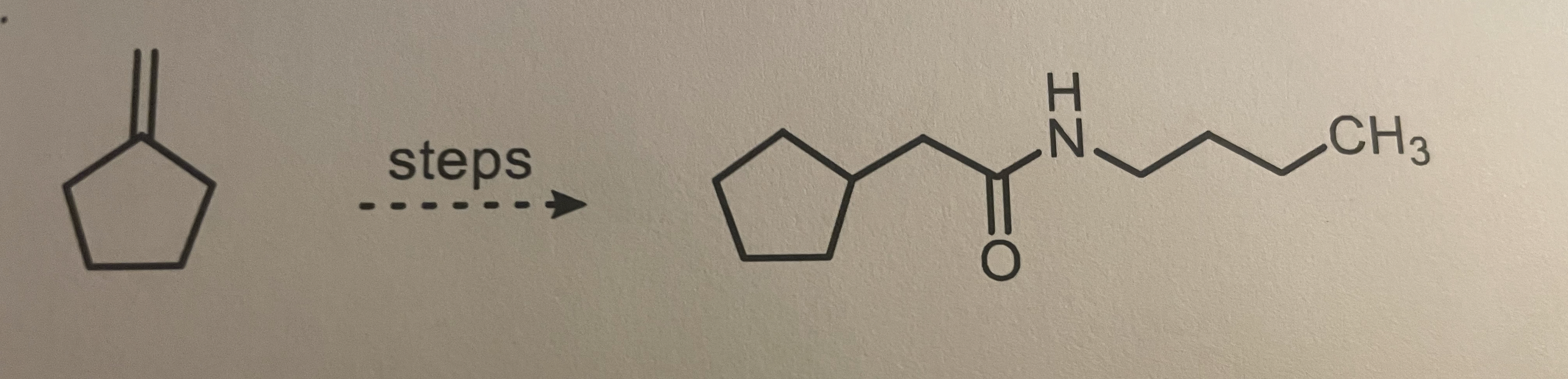 Solved Propose a synthesis for the following reaction below. | Chegg.com
