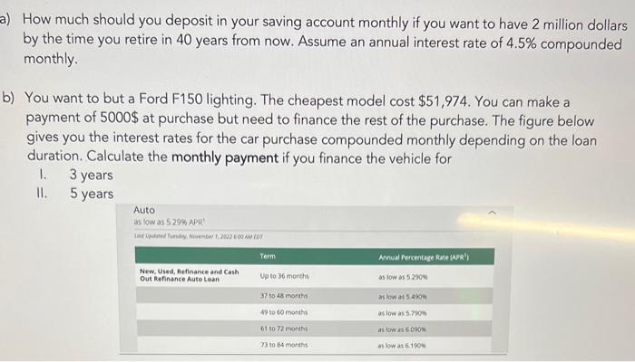 Solved How Much Should You Deposit In Your Saving Account | Chegg.com