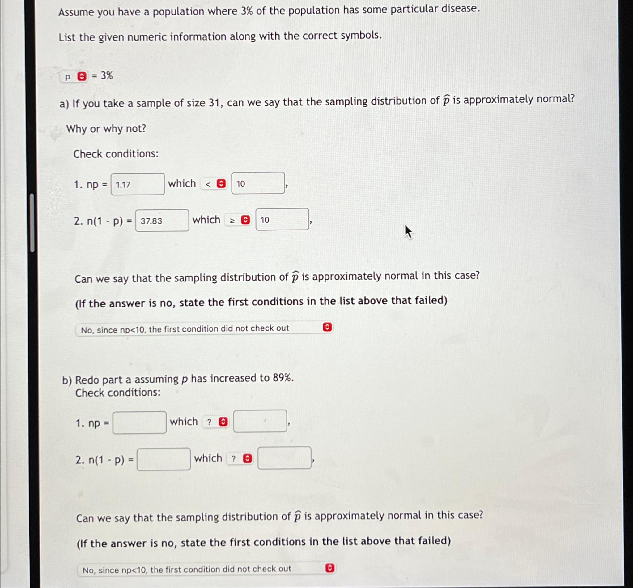 Solved Assume You Have A Population Where 3% ﻿of The | Chegg.com