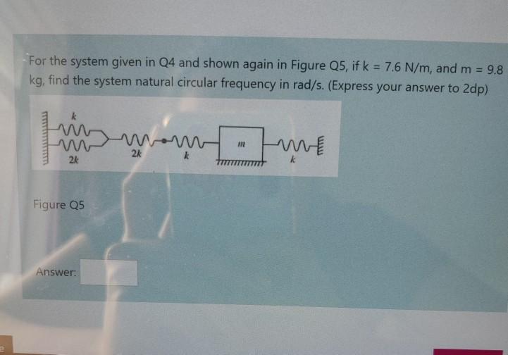 Solved Determine The Equivalent Stiffness Of The System | Chegg.com