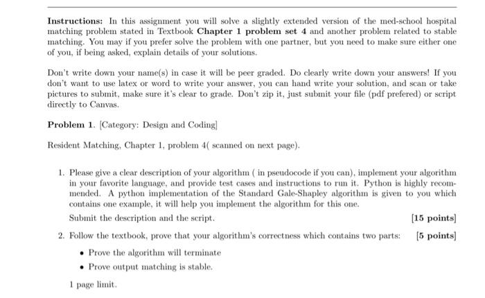 Solved Instructions: In this assignment you will solve a | Chegg.com