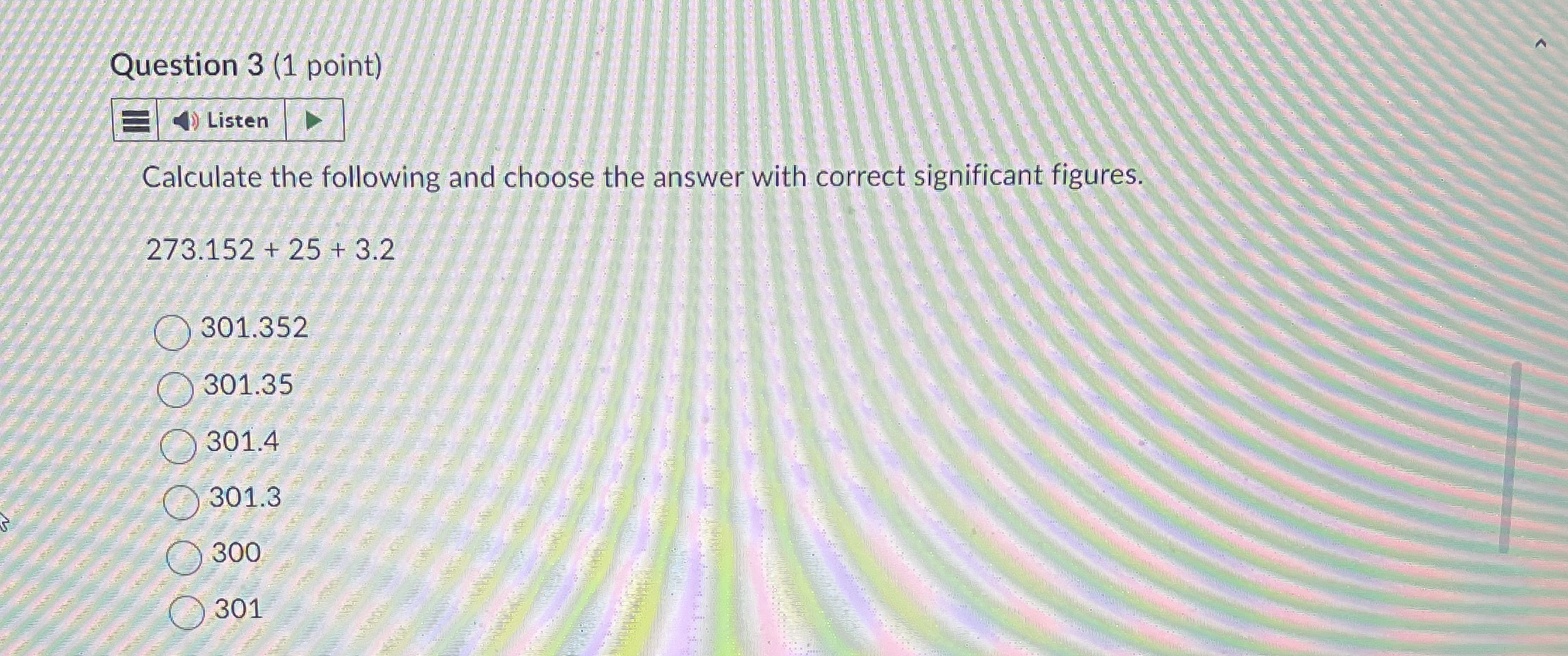 Solved Calculate the following and choose the answer with | Chegg.com