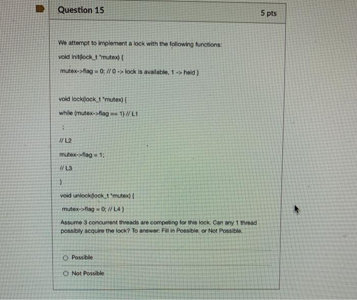 Solved The code below may or may not have a race condition | Chegg.com