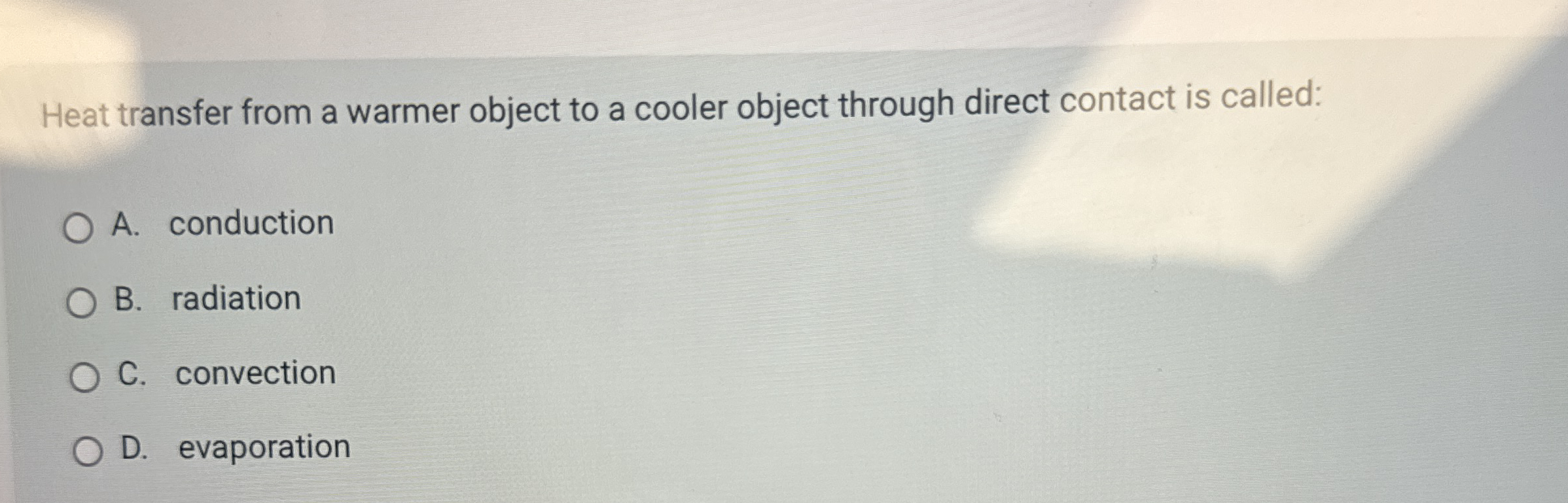 Solved Heat transfer from a warmer object to a cooler object