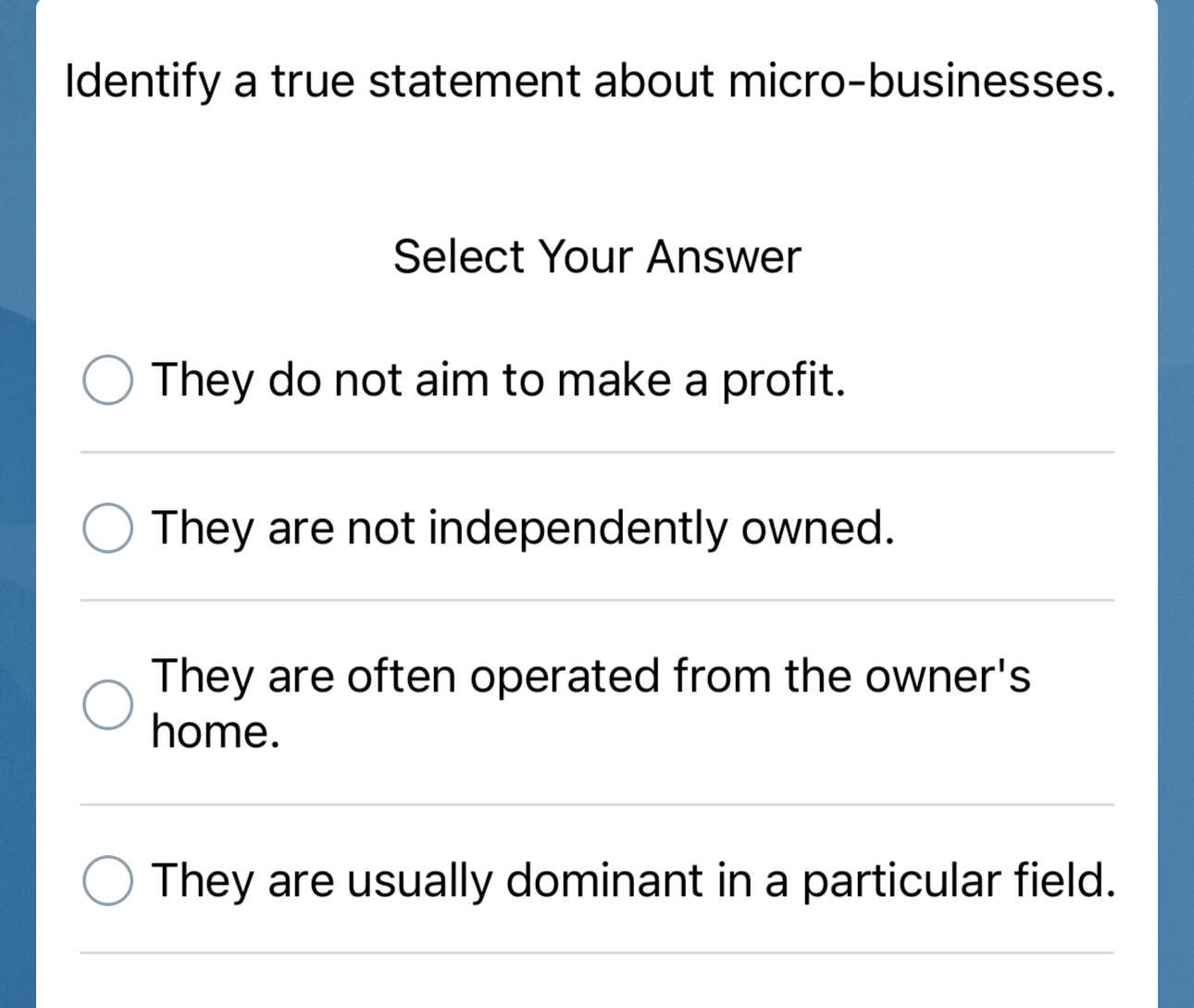 Solved Identify a true statement about | Chegg.com