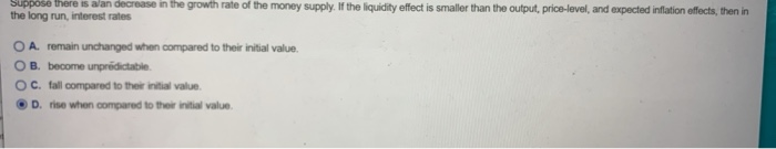 Solved Suppose there is a/an decrease in the growth rate of | Chegg.com