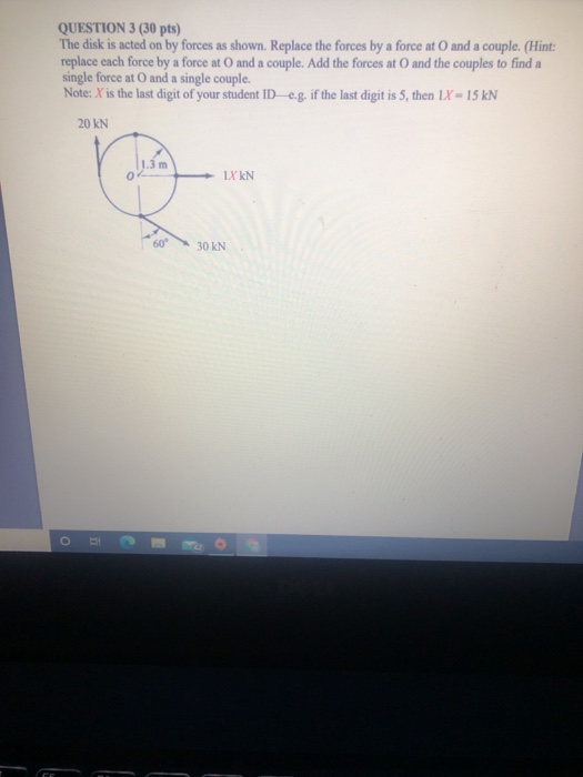 Solved QUESTION 2 (40 pts) The figure below shows a force | Chegg.com