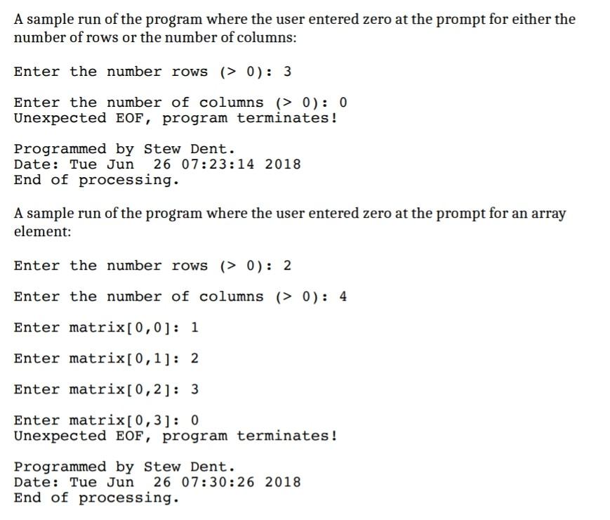 Solved This lab covers: - 2-dimensional arrays - functions - | Chegg.com