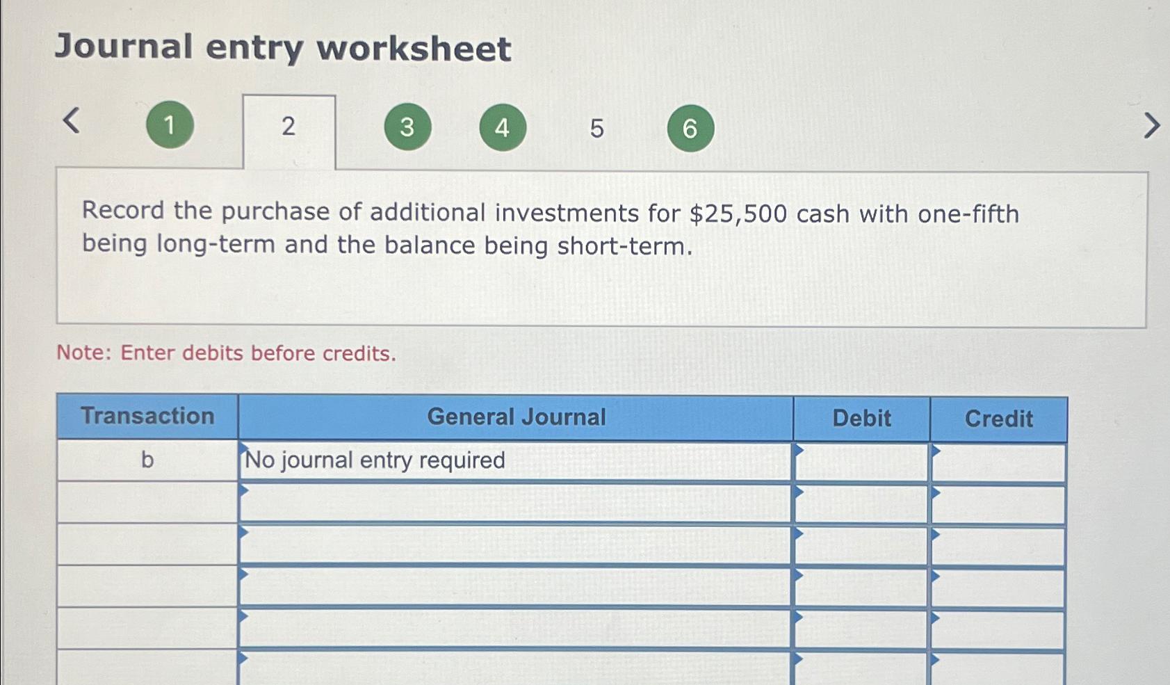 Solved Journal entry worksheet123456Record the purchase of | Chegg.com