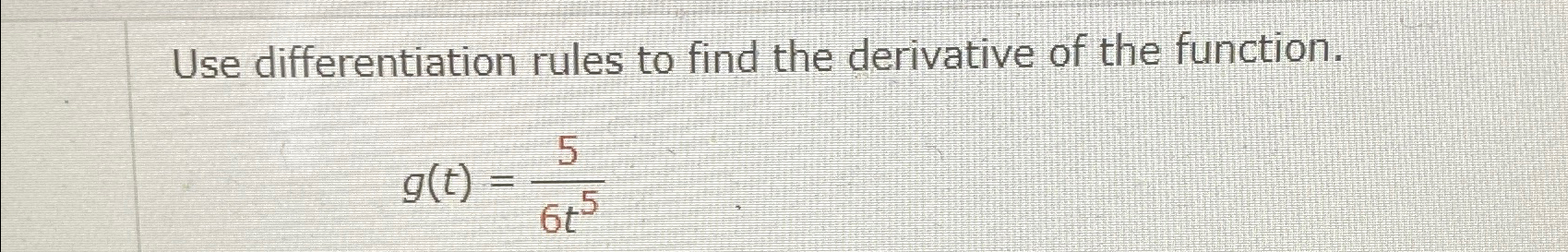 Solved Use differentiation rules to find the derivative of | Chegg.com