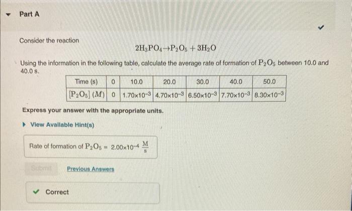 Solved 2H3PO4→P2O5+3H2O Using the information in the | Chegg.com