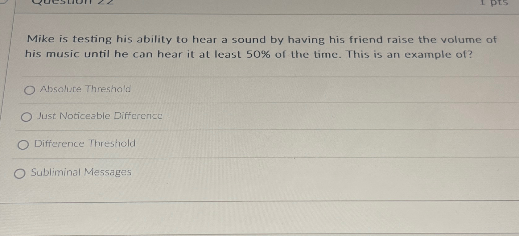 Solved Mike is testing his ability to hear a sound by having | Chegg.com
