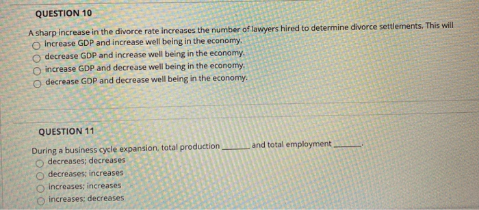 Solved QUESTION 7 Gross domestic product understates the | Chegg.com