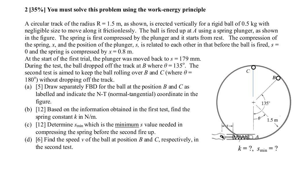 Solved 2 [35%] You must solve this problem using the | Chegg.com