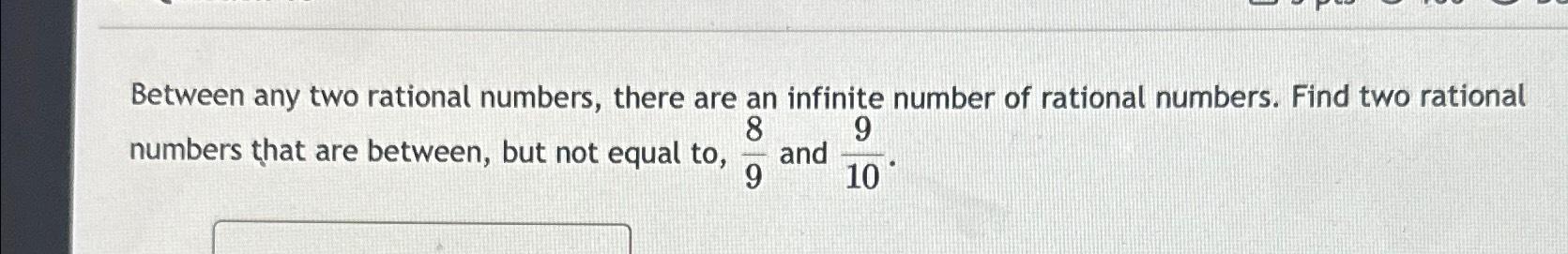 two rational numbers between 1 8 and 2 9