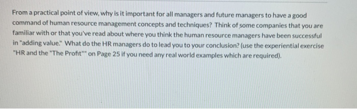 practical point of view