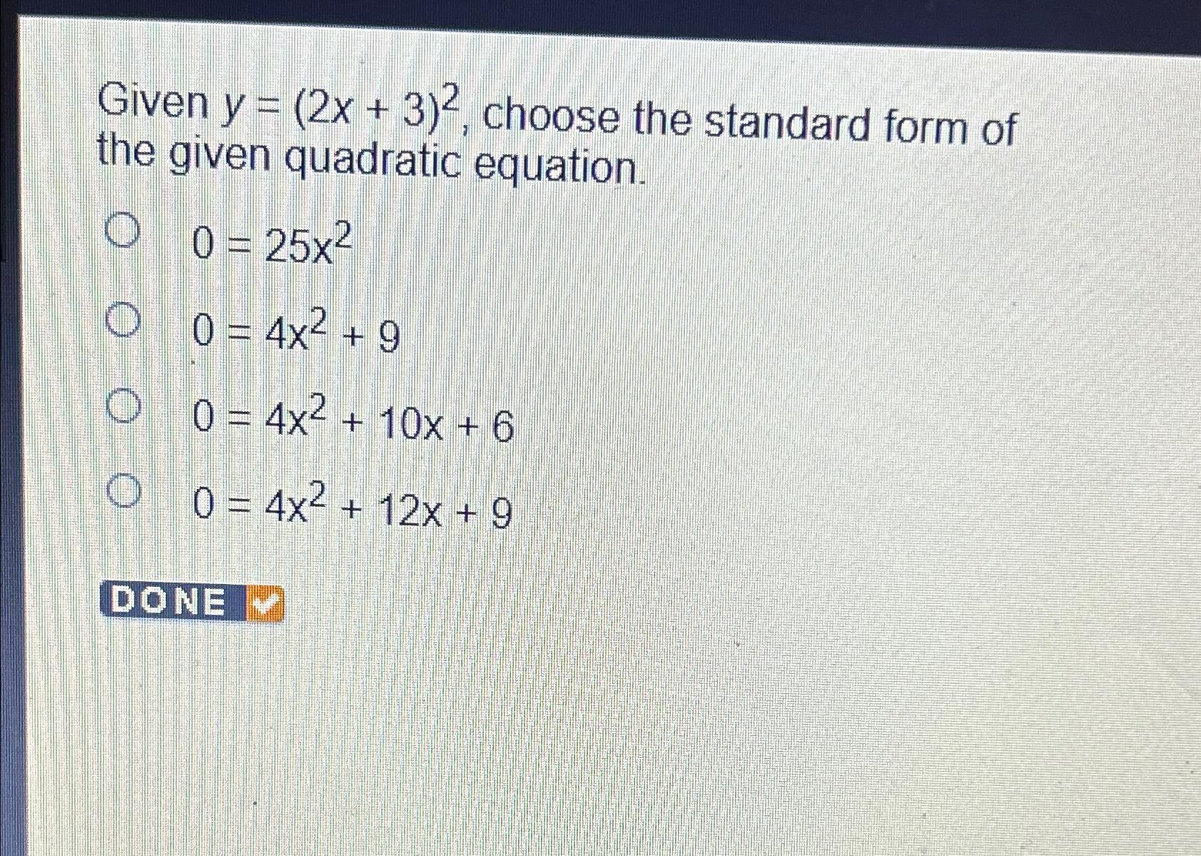 x 2 y 2 4x 6y 12 0 in standard form