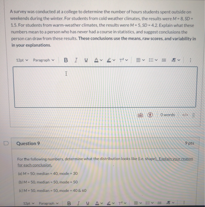 Solved A survey was conducted at a college to determine the | Chegg.com
