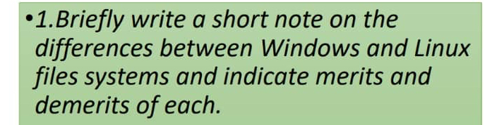 Solved -1.Briefly write a short note on the differences | Chegg.com