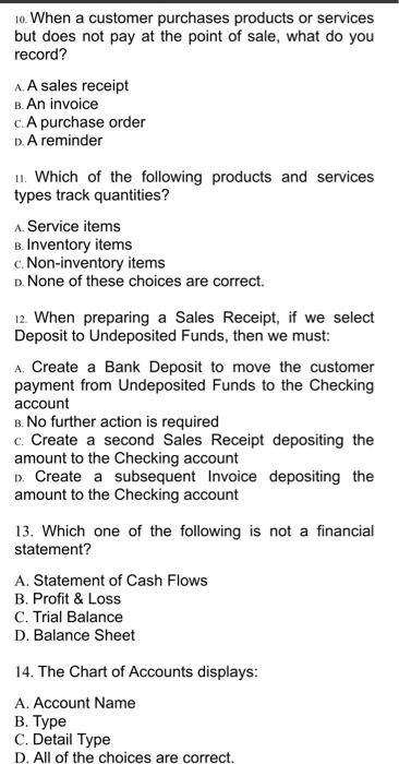 Solved 1. In QuickBooks Online, information about | Chegg.com