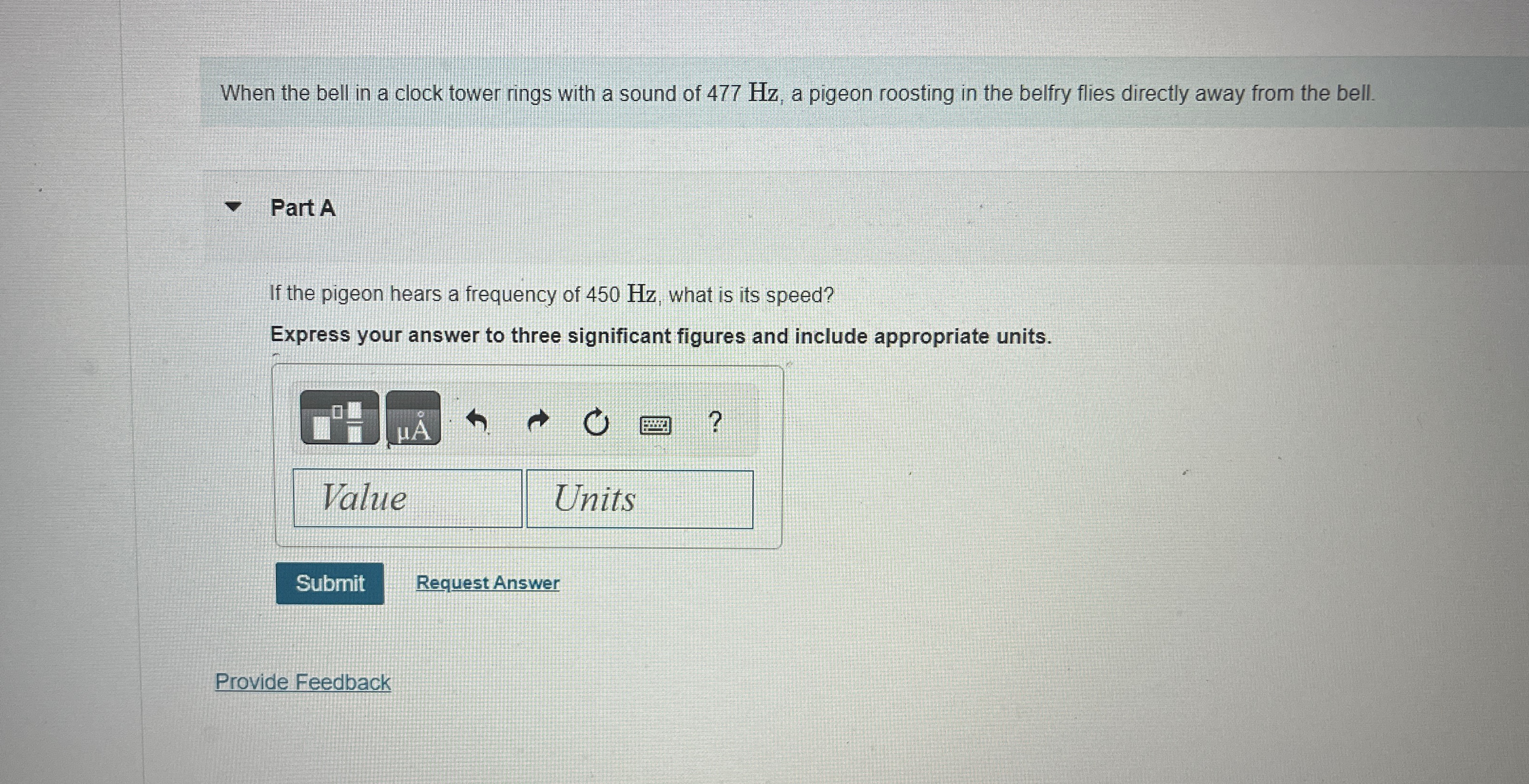 Solved When the bell in a clock tower rings with a sound of | Chegg.com