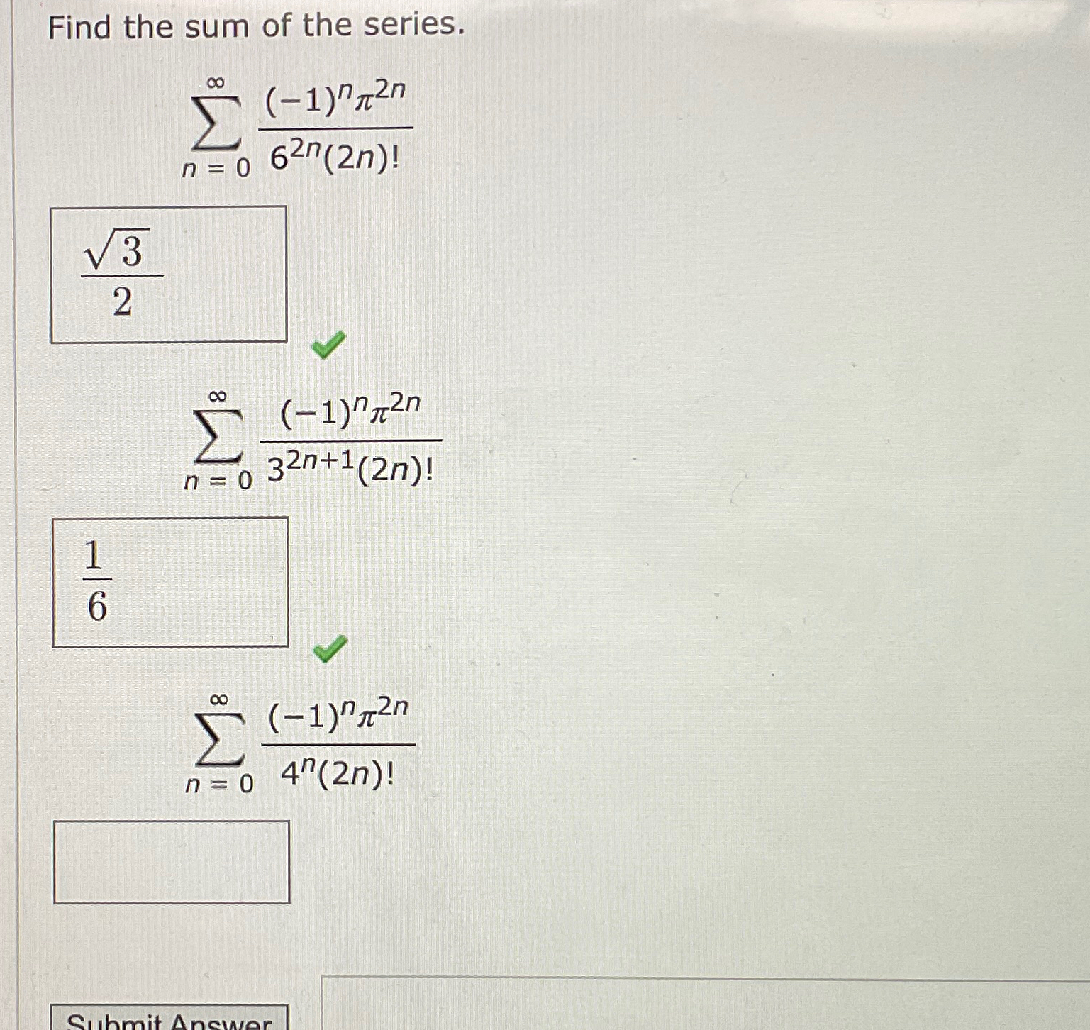 Solved Find the sum of the | Chegg.com