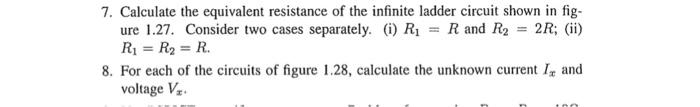 Solved Figure 1.27: Circuit For Problem 7 (a) (b) Figure | Chegg.com