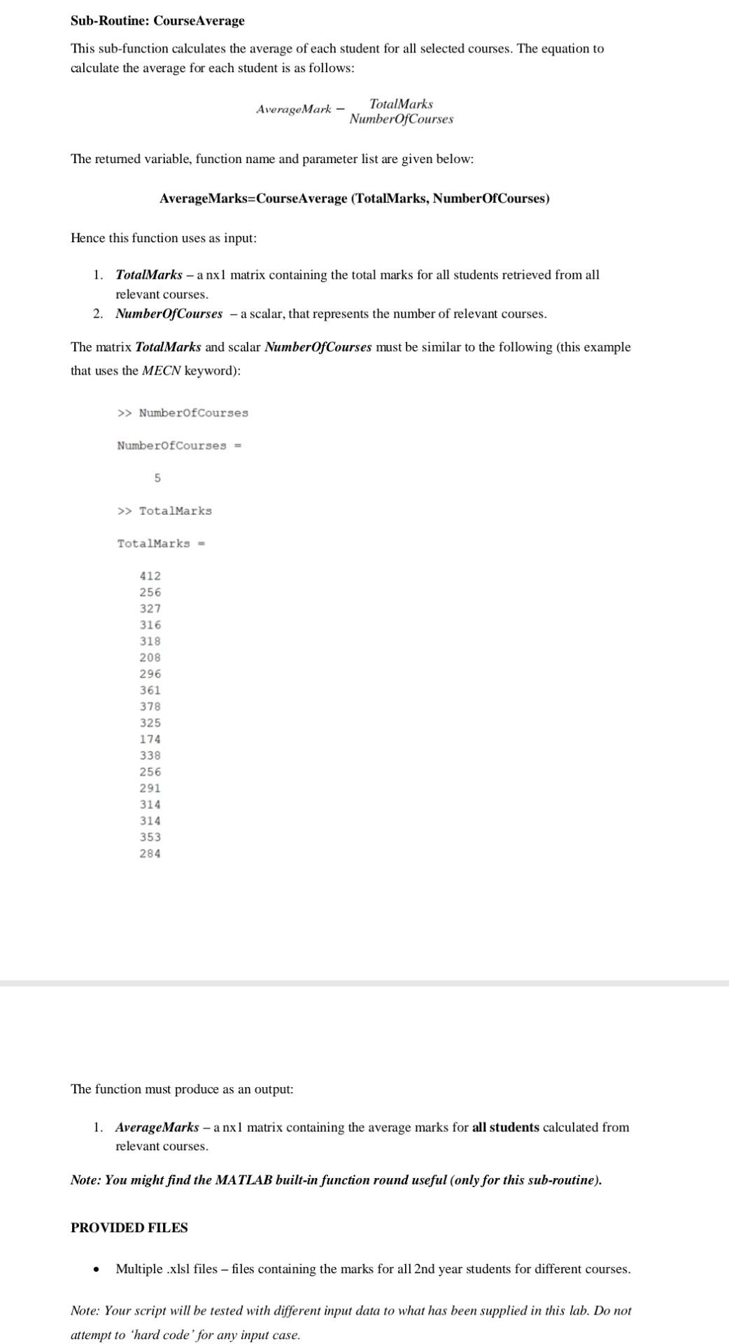 Laboratory 7: Functions \& External Files-Input | Chegg.com