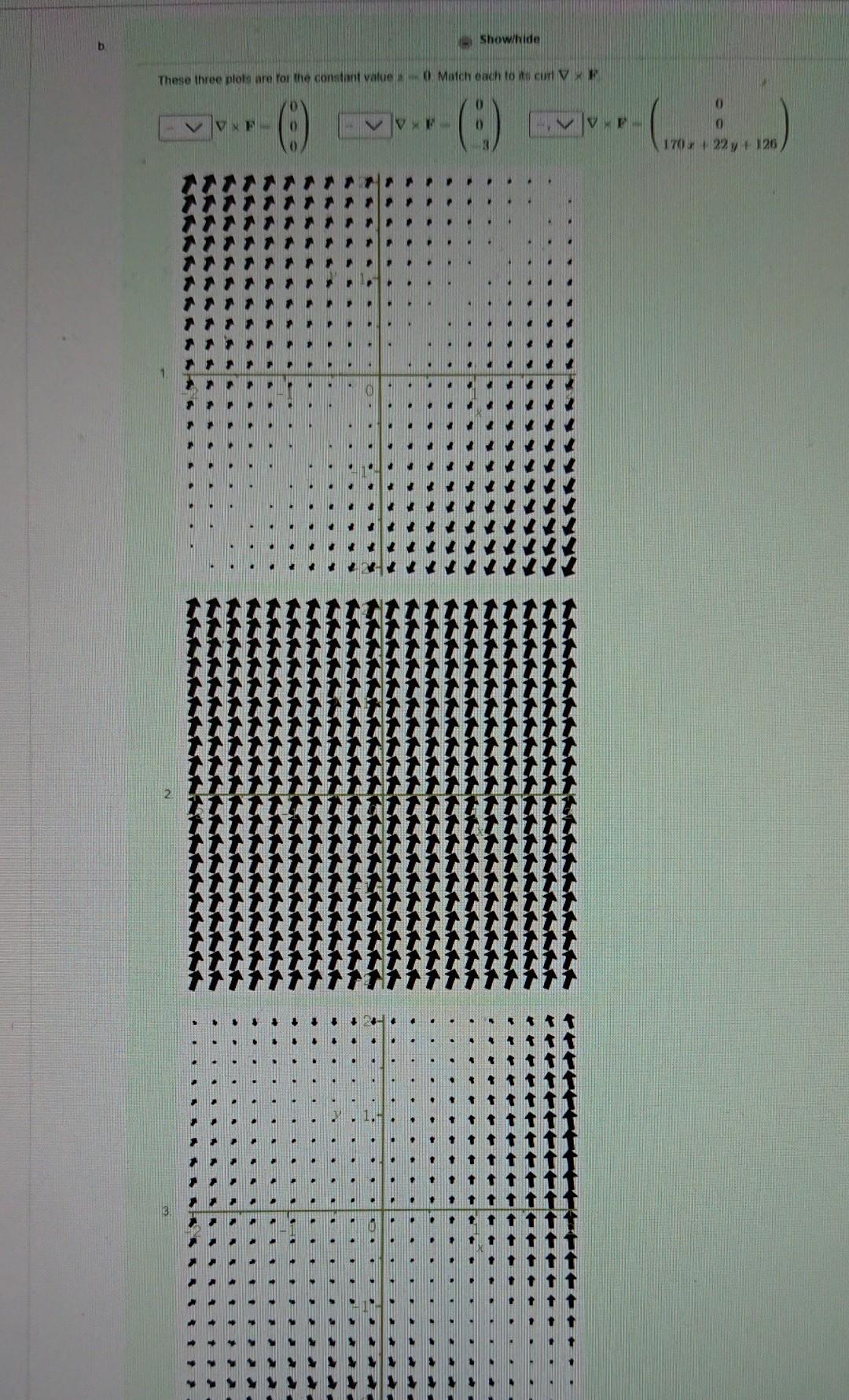 Solved Match each of these three plots to its divergence VF | Chegg.com