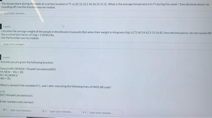 Solved The temperature during the week at a certain location | Chegg.com