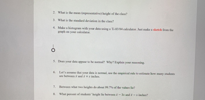 Solved Instructions: Please show your work for each part of | Chegg.com