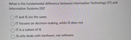 Solved What is the fundamental difference between | Chegg.com