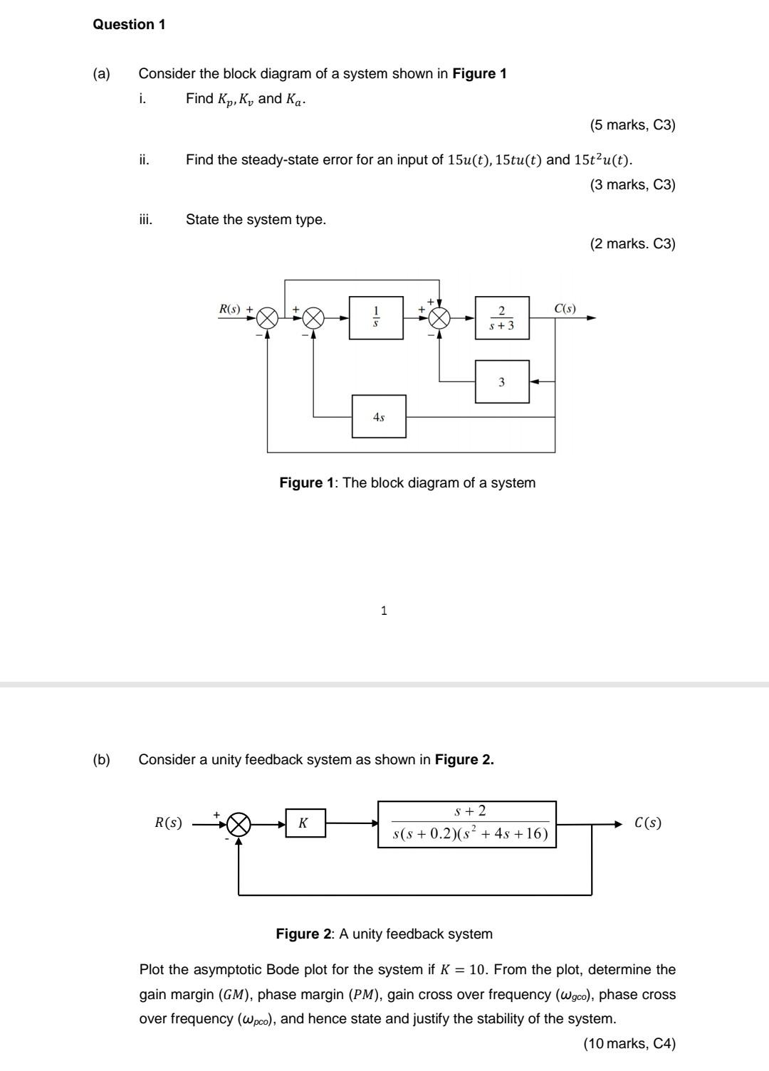 Solved (a) Consider the block diagram of a system shown in | Chegg.com