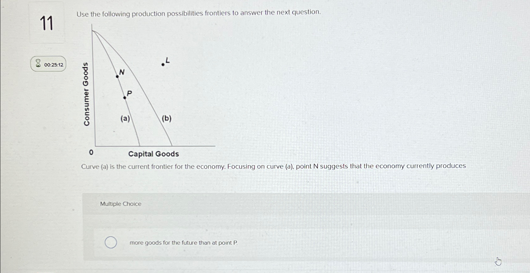 Solved 11Use The Following Production Possibilities | Chegg.com