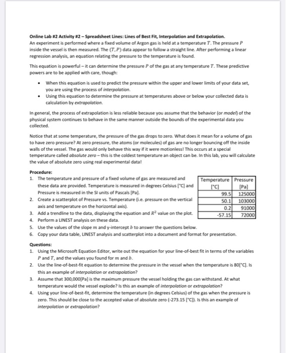 calculate experimental value for absolute zero