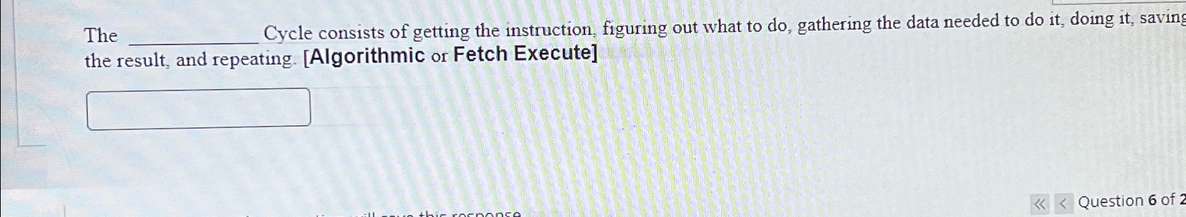 The Cycle consists of getting the instruction, | Chegg.com